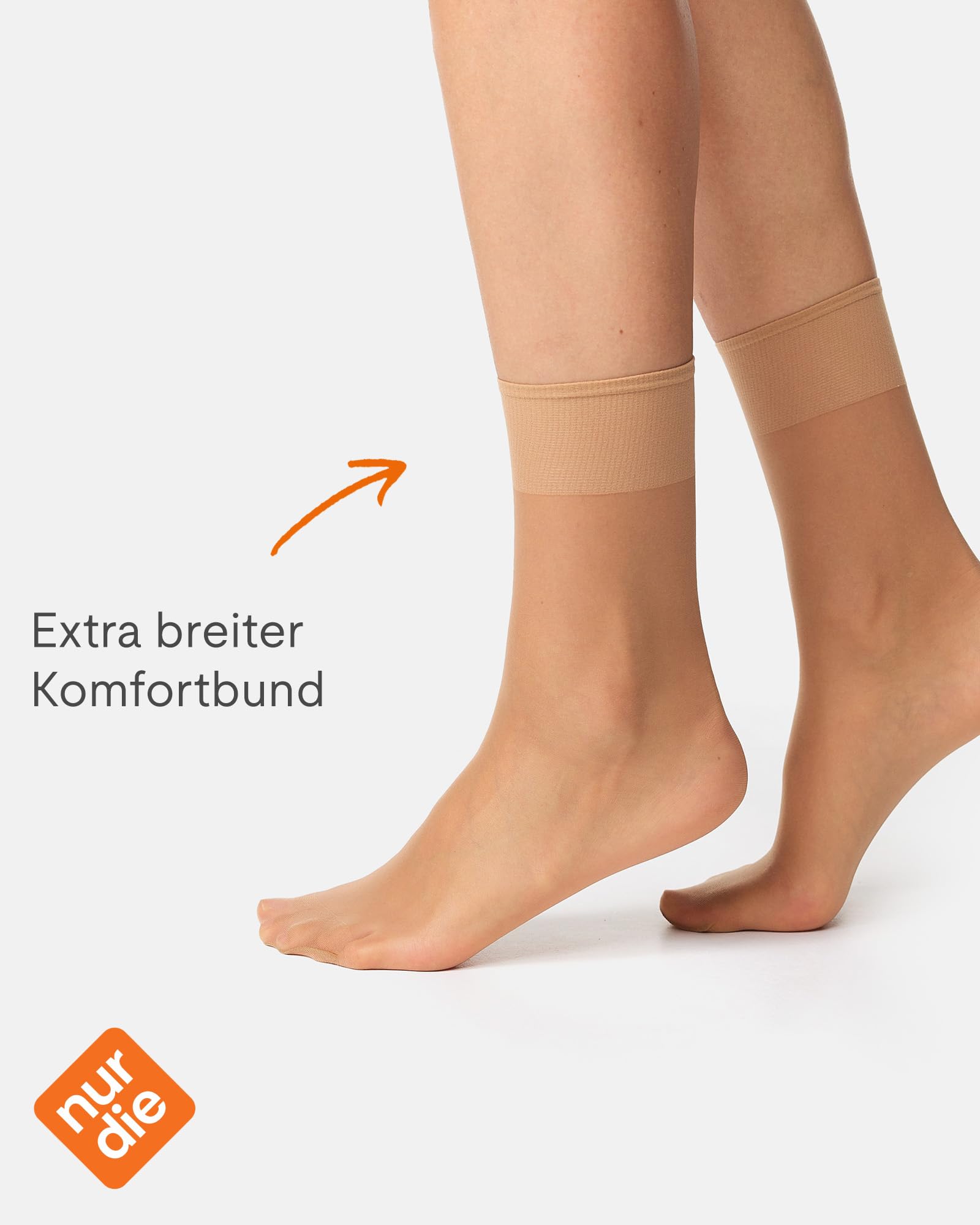 Nur Die Kobiety Skarpety, Brązowy (Amber 230), 5 sztuk