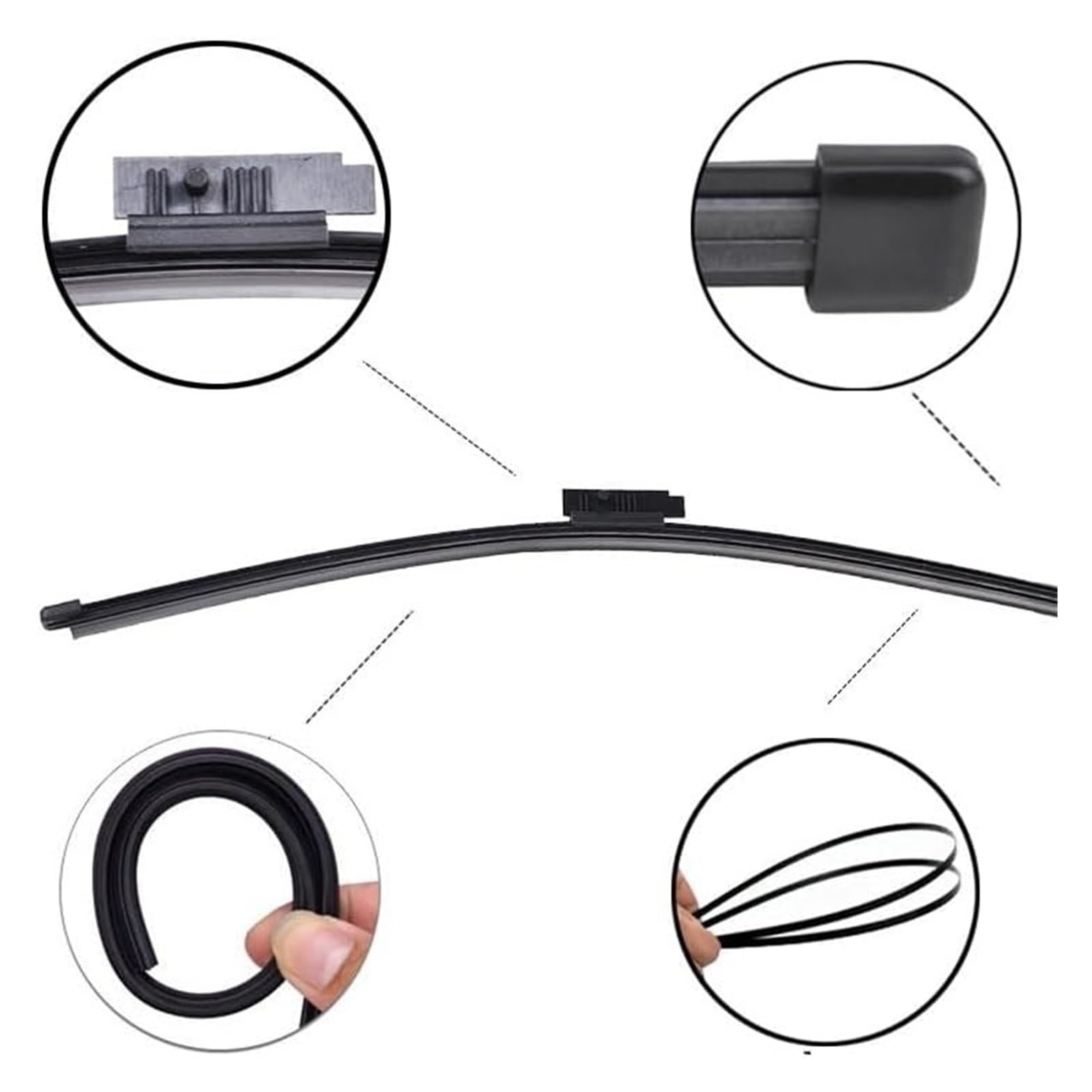 Escobilla Limpiaparabrisas Delantera Para Serie 3 E91 2005-2009 Cepillo Para Ventana Y Parabrisas 24"19" 14" Escobillas Limpiaparabrisas Delantero Y Trasero RHD LHD