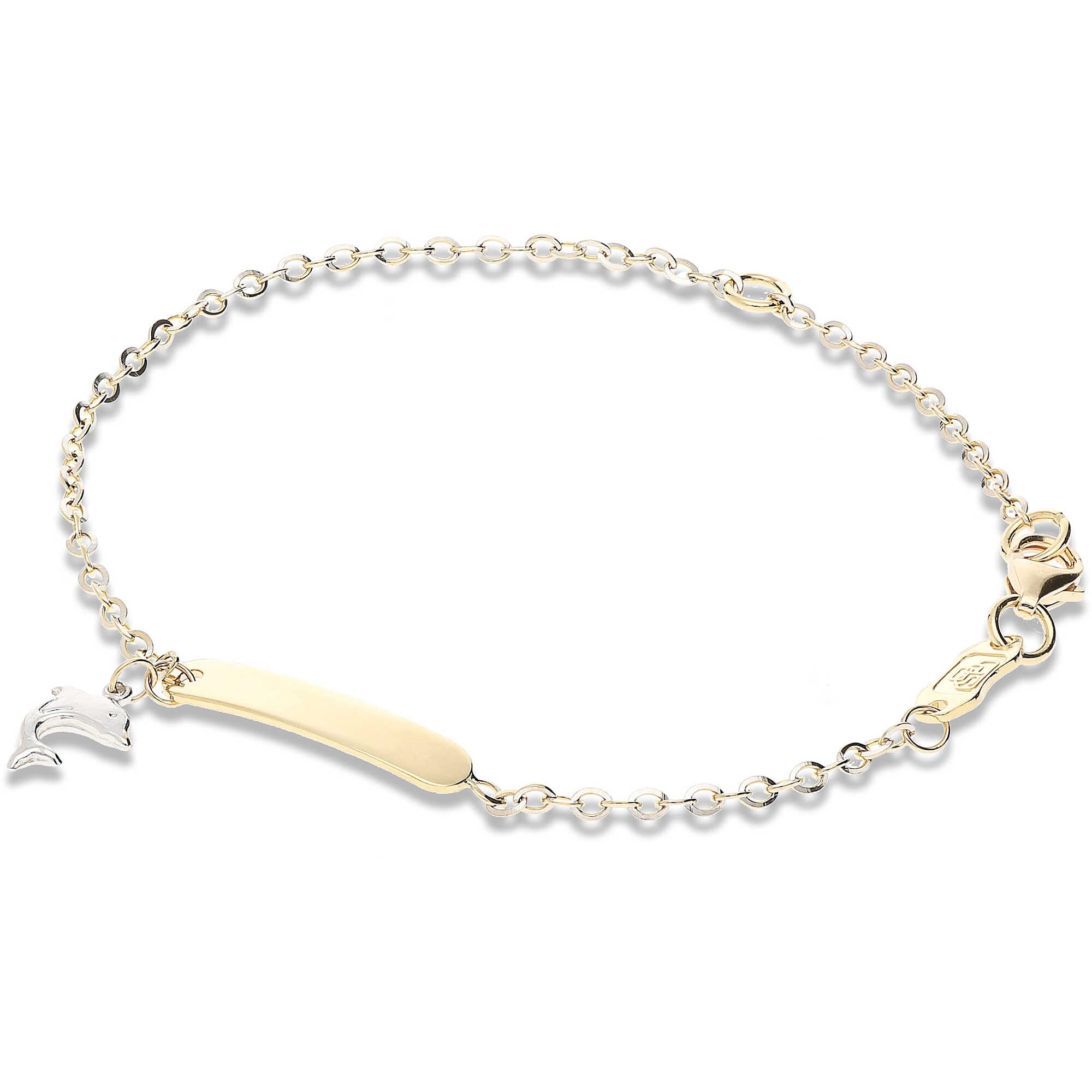 GioiaPura Pulsera infantil Joyas Oro 750 elegante cód. GP-S118750, Oro