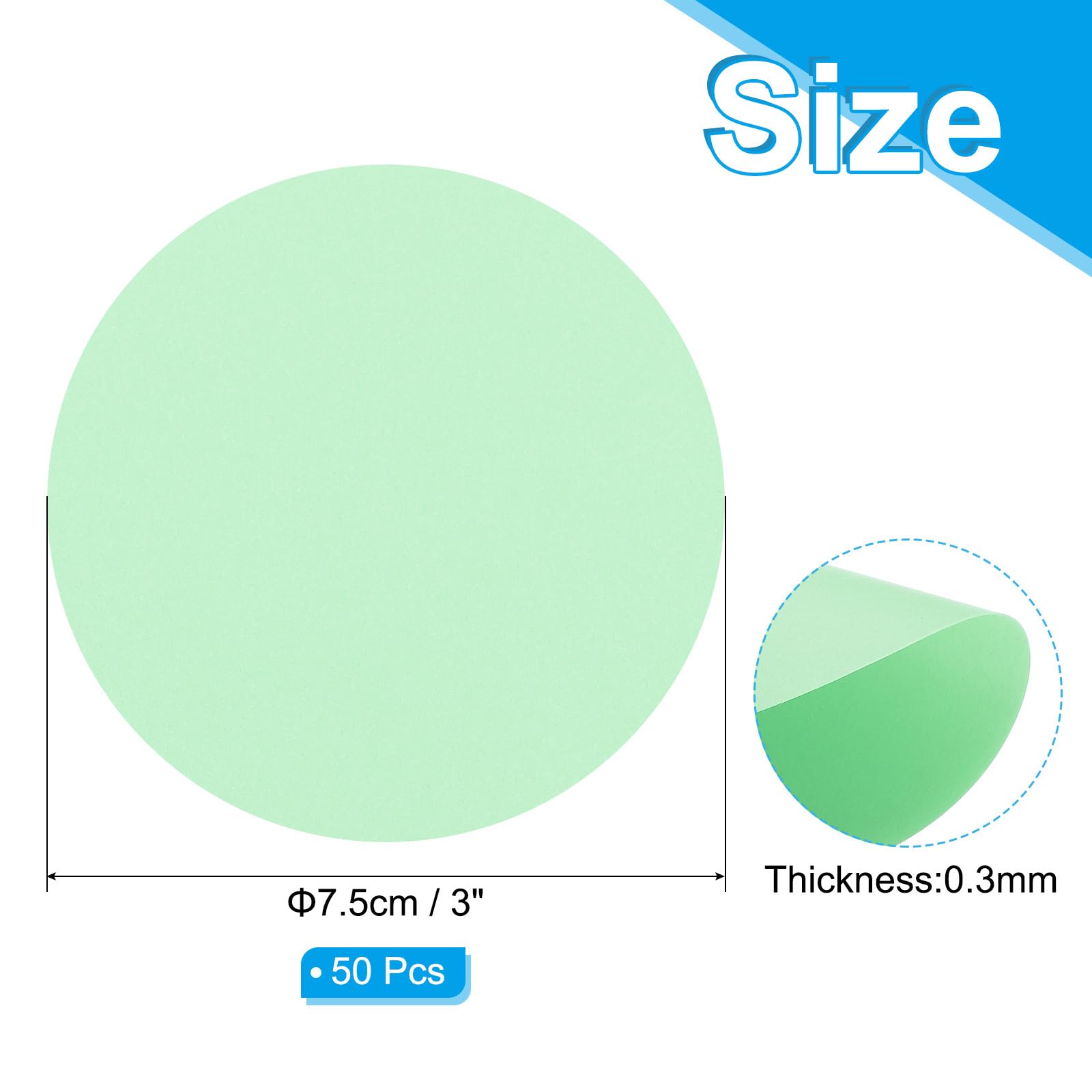 PATIKIL 3inch Circle Card Stock - Image 2