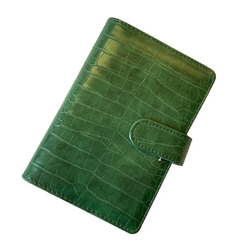 MAGICLULU Libro de presupuesto en efectivo, carpeta de cuero A5, cuaderno en espiral, mini carpetas de cuero, carpeta A6, carpeta de hojas sueltas,