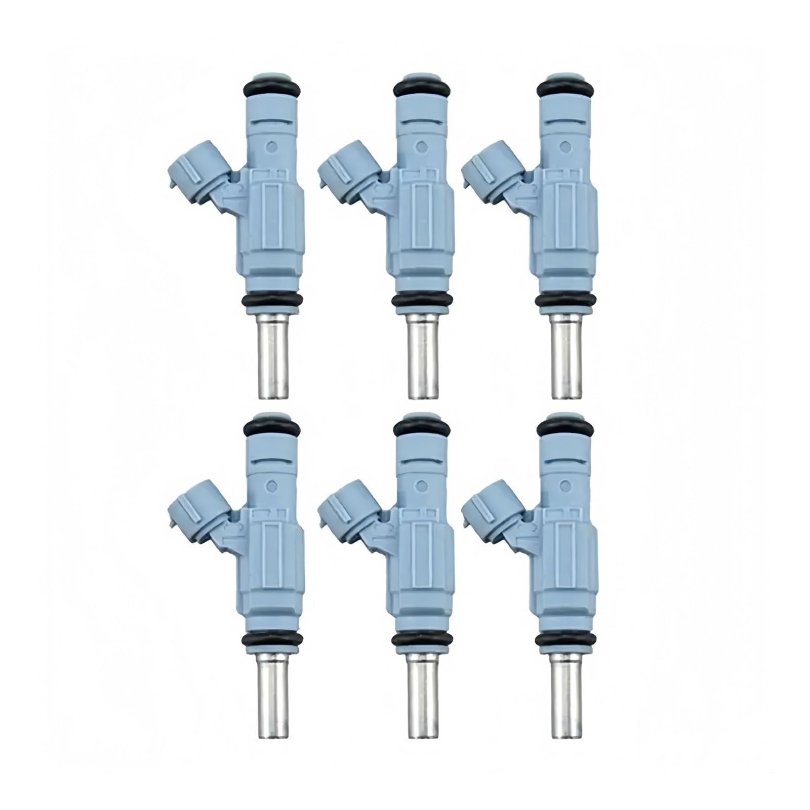Ovtzqr One Color 6 Fuel Injectors 0280157012 Compatible For Vw Beetle, Golf, Sharan, Touareg (2002-2007 Models)
