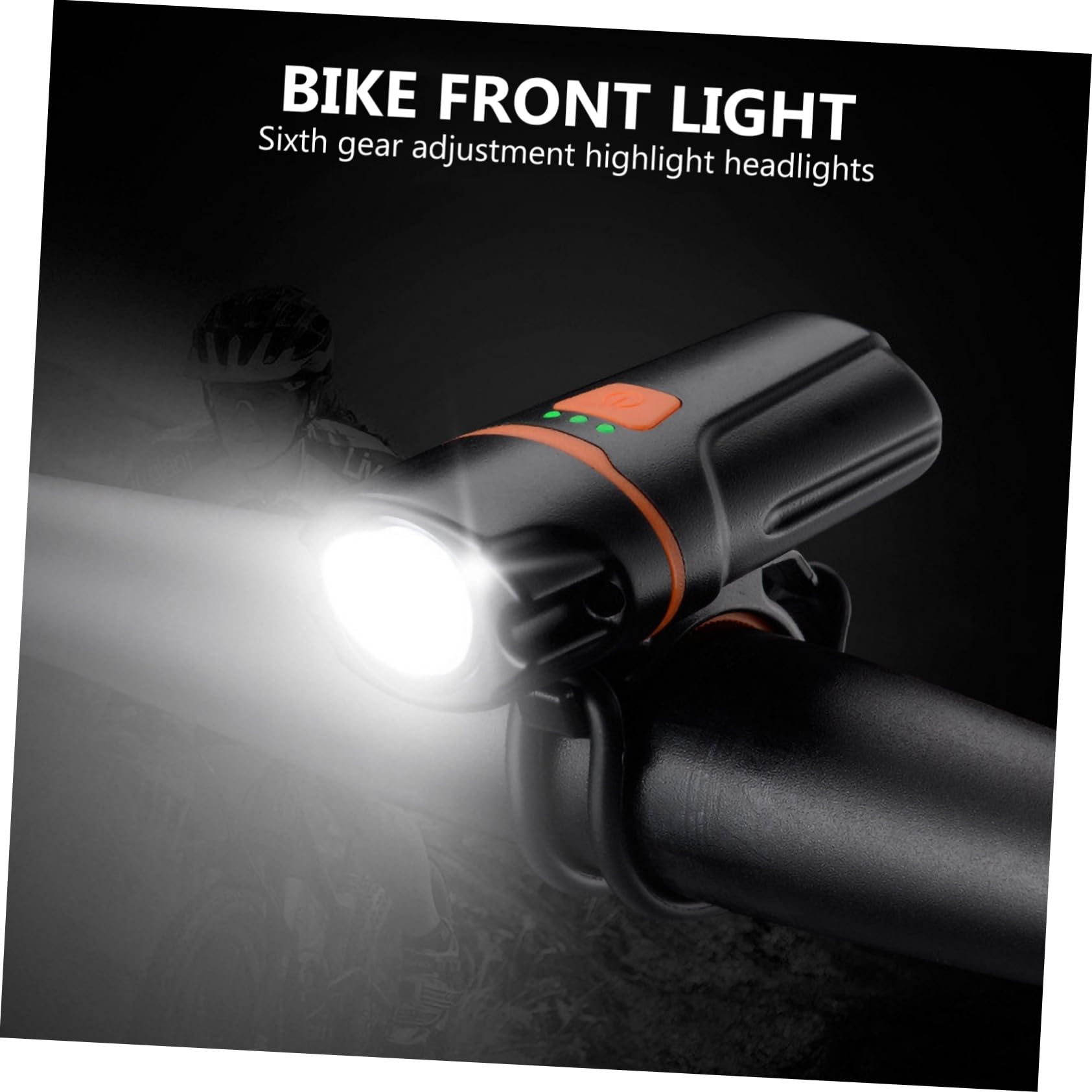 BESPORTBLE 3pezzi Fanalino Anteriore per Bicicletta USB Ricaricabile e Leggero Accessorio di Sicurezza per Ciclismo Notturno e Piovoso Facile da Installare