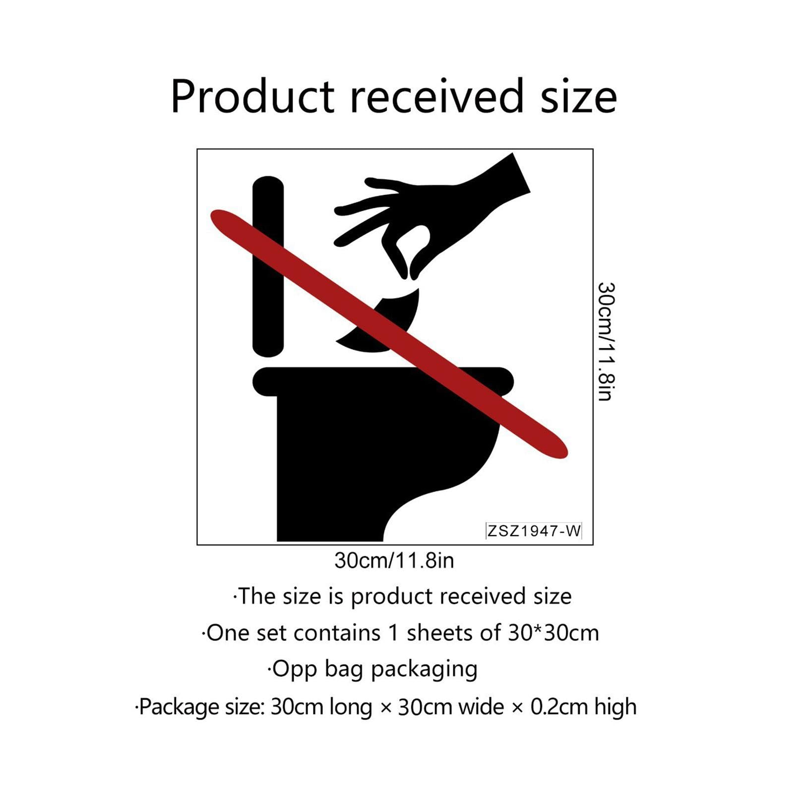 Adesivo Divertente Per WC - Decalcomania In PVC Rimovibile, Nero, 42x4,2 Cm