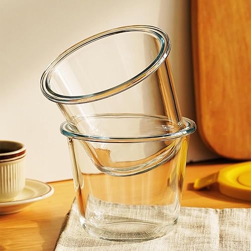 Miniatura 6 de Recipiente redondo de vidrio para almacenamiento de alimentos de 24 onzas, recipiente de sopa de vidrio redondo de 3 tazas con tapas herméticas sin