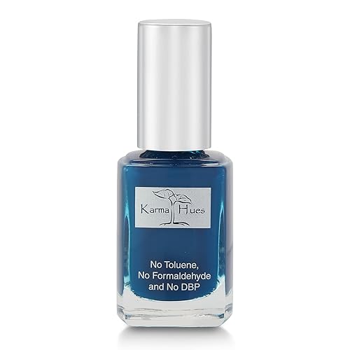 Karma Organic Esmalte de uñas natural, arte de uñas no tóxico, pintura de uñas vegana y libre de crueldad (azul marino)
