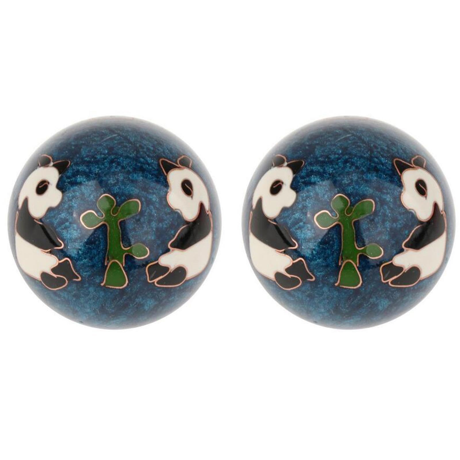 CALANDIS™ 2 Pieces Massage Balls with Storage Box Baoding Balls for Middle Aged People Panda Blue | Exercise Balls | Fitness Equipment & Gear | Fitness Running & Yoga-image-29