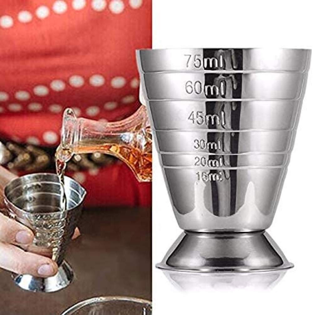 zaizai Tazas Medidoras Taza Medidora De Acero Inoxidable Vaso De Onza Barra De Jigger Mezclador De Bebidas De Cóctel Taza Medidora De Licor Medidor De Leche para Mojito Taza De Café