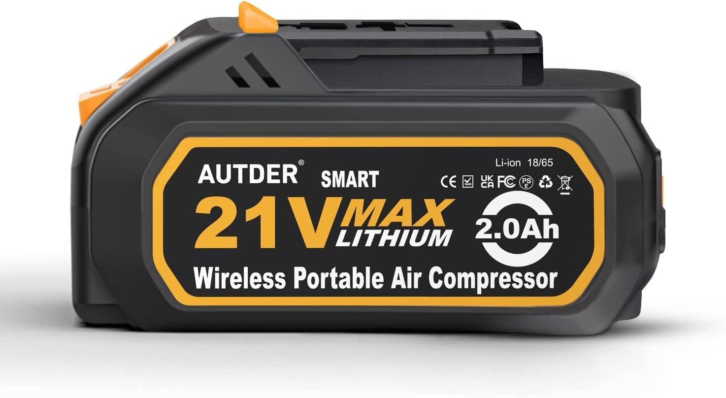 AUTDER Accessories for AD380 21V Tire Inflator and 21V Battery Chainsaw