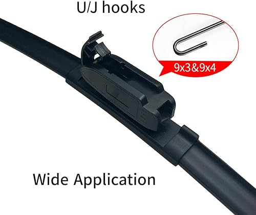 Miniatura 4 de Escobillas para limpiaparabrisas ASLAM tipo G aspas para todo el año, reemplazable y recargable, doble vida útil (juego de 2)