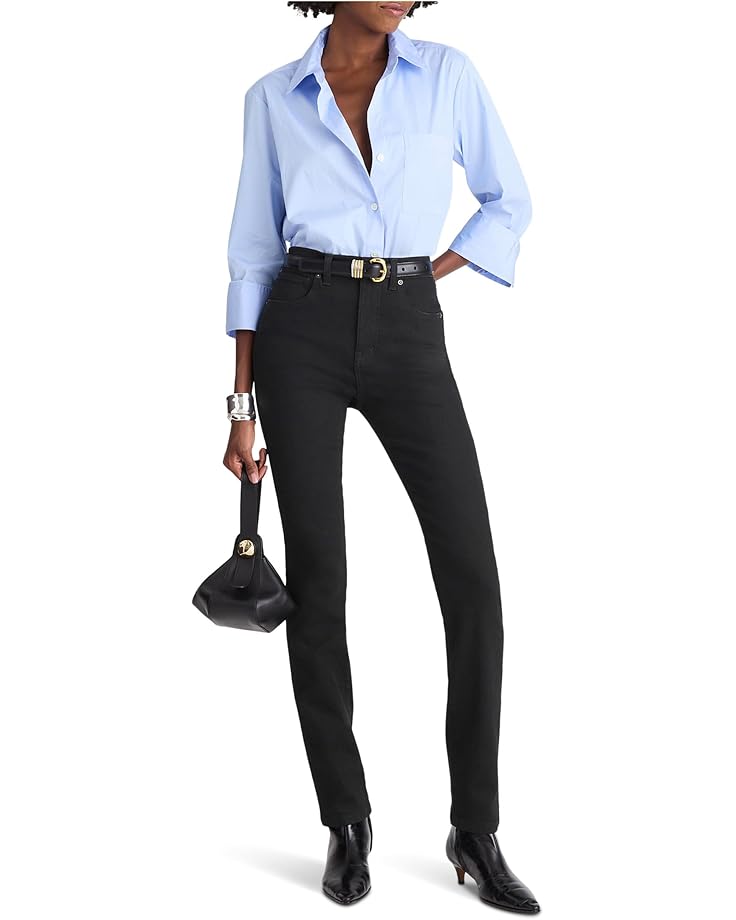 Madewell New Pencil In Black Frost - Main View