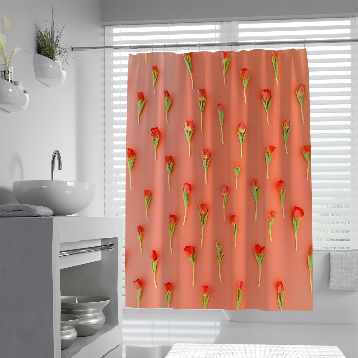 Tende doccia bistecca grigliata arredo bagno creativo