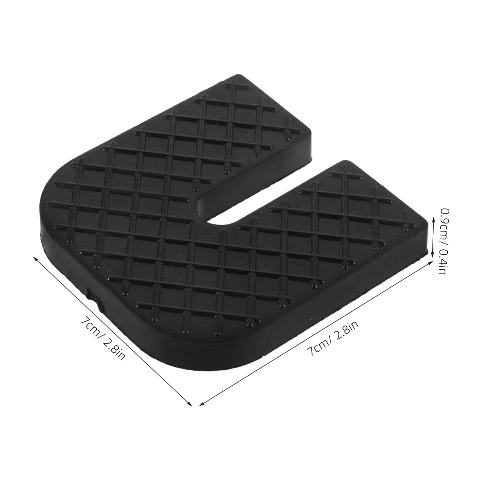CIYODO 4pcs Air Conditioning Shock Absorbing Pad Slip Noise Cancelling Non-Slip Furniture Pads Anti Vibration Mat Air Conditioner Isolator Mat Shock Absorbing Material Rubber Black