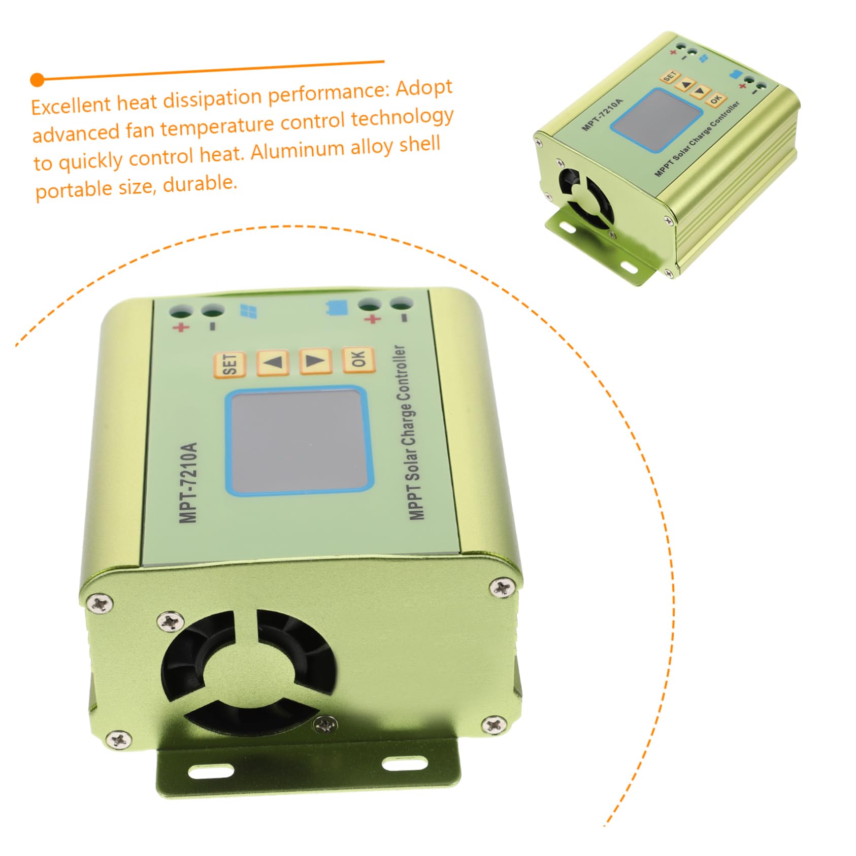 HANABASS Regolatore Di Carica Solare Display Lcd Supporto Multifunzione Guscio Design Ad Alta Velocità Potenza in Uscita Per Pannelli Solari Da Controllo Termico Avanzato