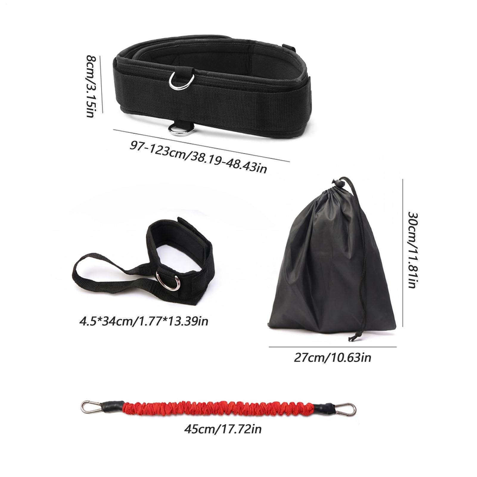 Ausilio per l'allenamento di golf, con cinturino alla caviglia e borsa - Ausilio per l'allenamento di swing da golf - per presa, equilibrio, distanza, , allenamento in giardino, palestra
