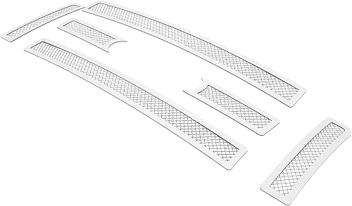 Miniatura 1 de APS Rejilla de malla cromada de acero inoxidable prémium compatible con Ford F-150 2009-2012 Lariat King Ranch Main Upper N19-T88767F