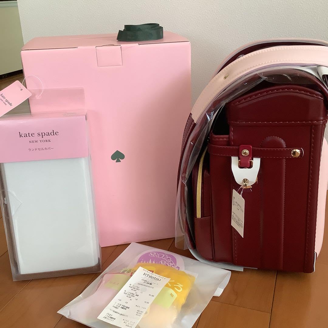 Amazon.co.jp: デパート購入 ケイトスペード ランドセル 限定色ワイン 