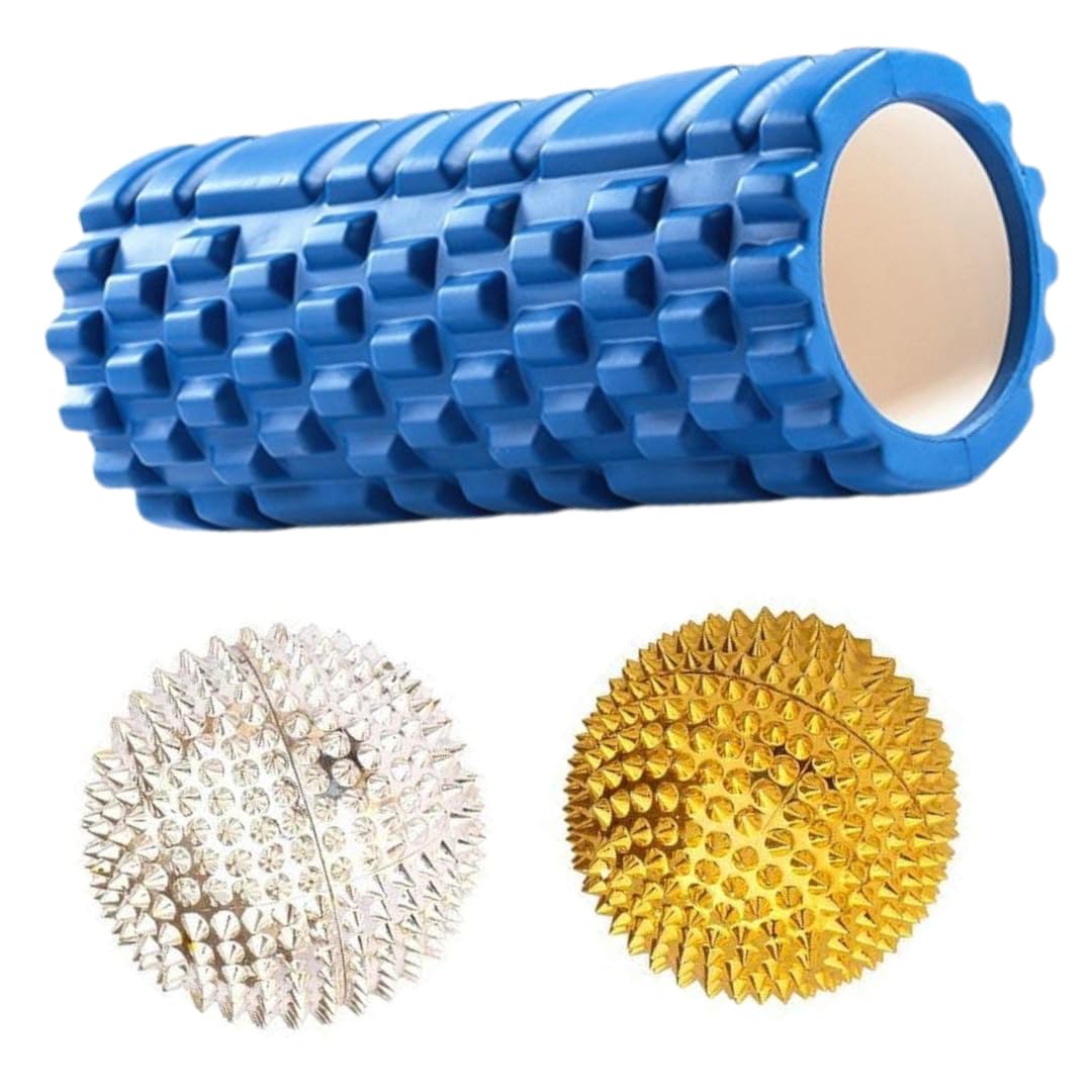 (未使用･未開封品)Foamroller Pilates [DVD] ZENON EVA Foam Yoga Roller for Deep Tissue Massage, High-density