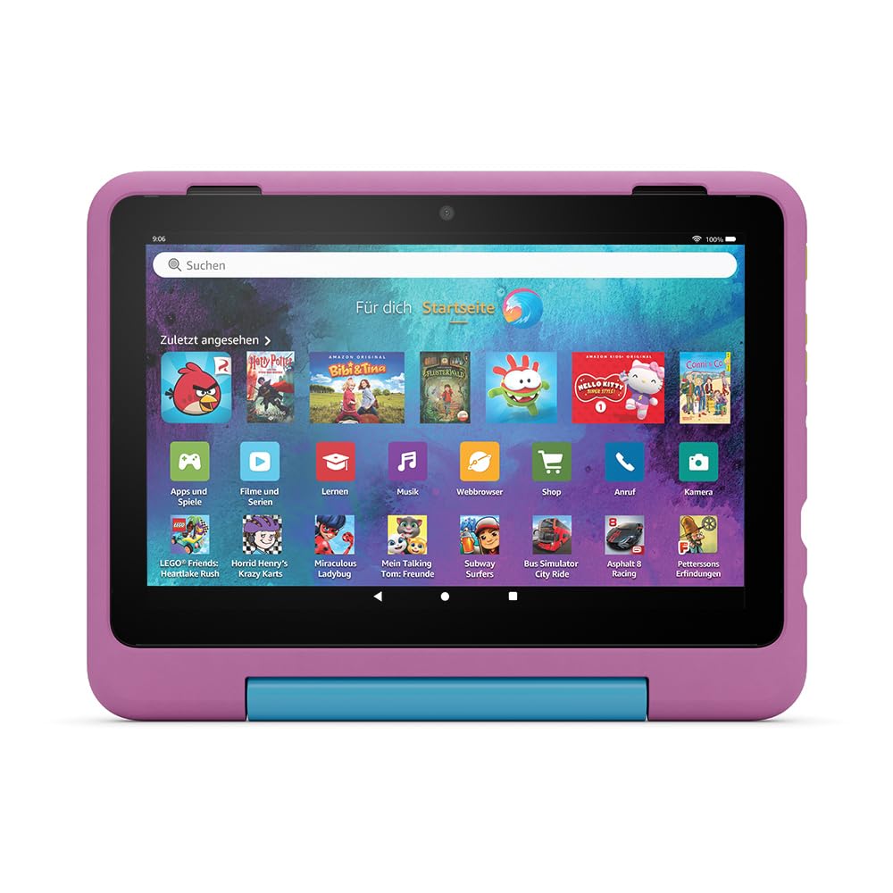Das neue Kindgerechte Hülle von Amazon für das Fire HD 8-Tablet (nur für Tablets der 12. Generation geeignet), Löwen-Design