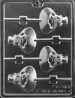 Grandmama's Goodies A159 Groundhog Day Lollipop Chocolate Candy Soap Mold with Exclusive Molding Instructions … (1)