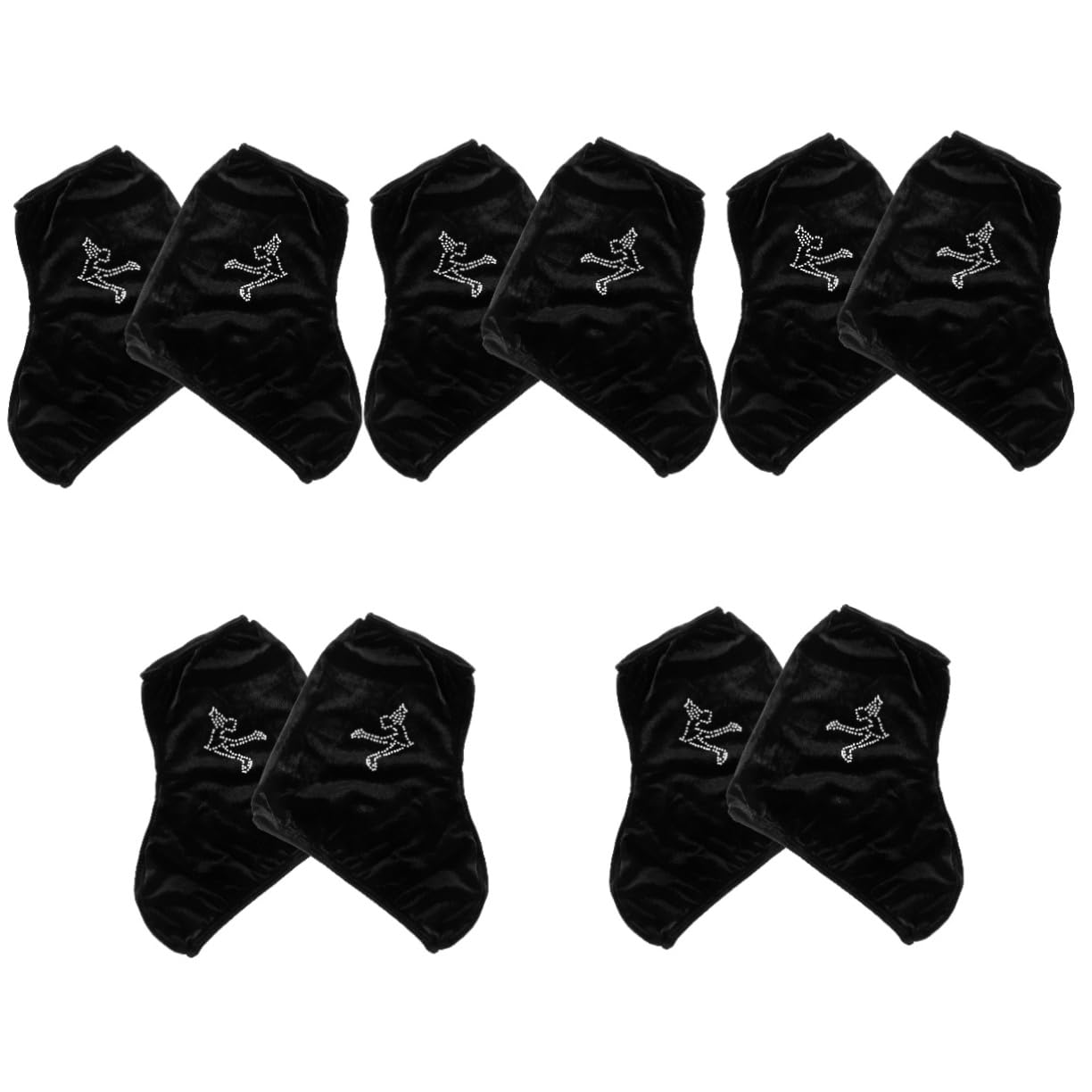 Supvox Schlittschuhüberzüge Skateschutz Skateschuhüberzug für Anfänger Skateboard Schlittschuhabdeckung Überzüge für Eislaufschuhe aus Polyester Überzüge für Skaterschuhe Black