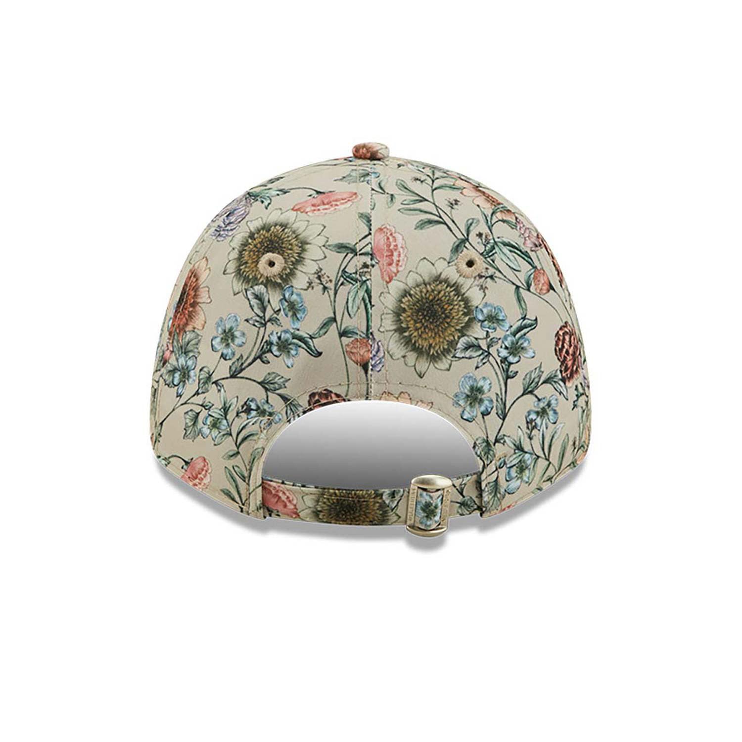 New Era 9FORTY Casquette pour femme Imprimé floral MLB New York Yankees Beige/blanc