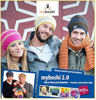 myboshi 2.0 more than just beanies - crochet pattern book for beanies, scarfs, bags, gloves