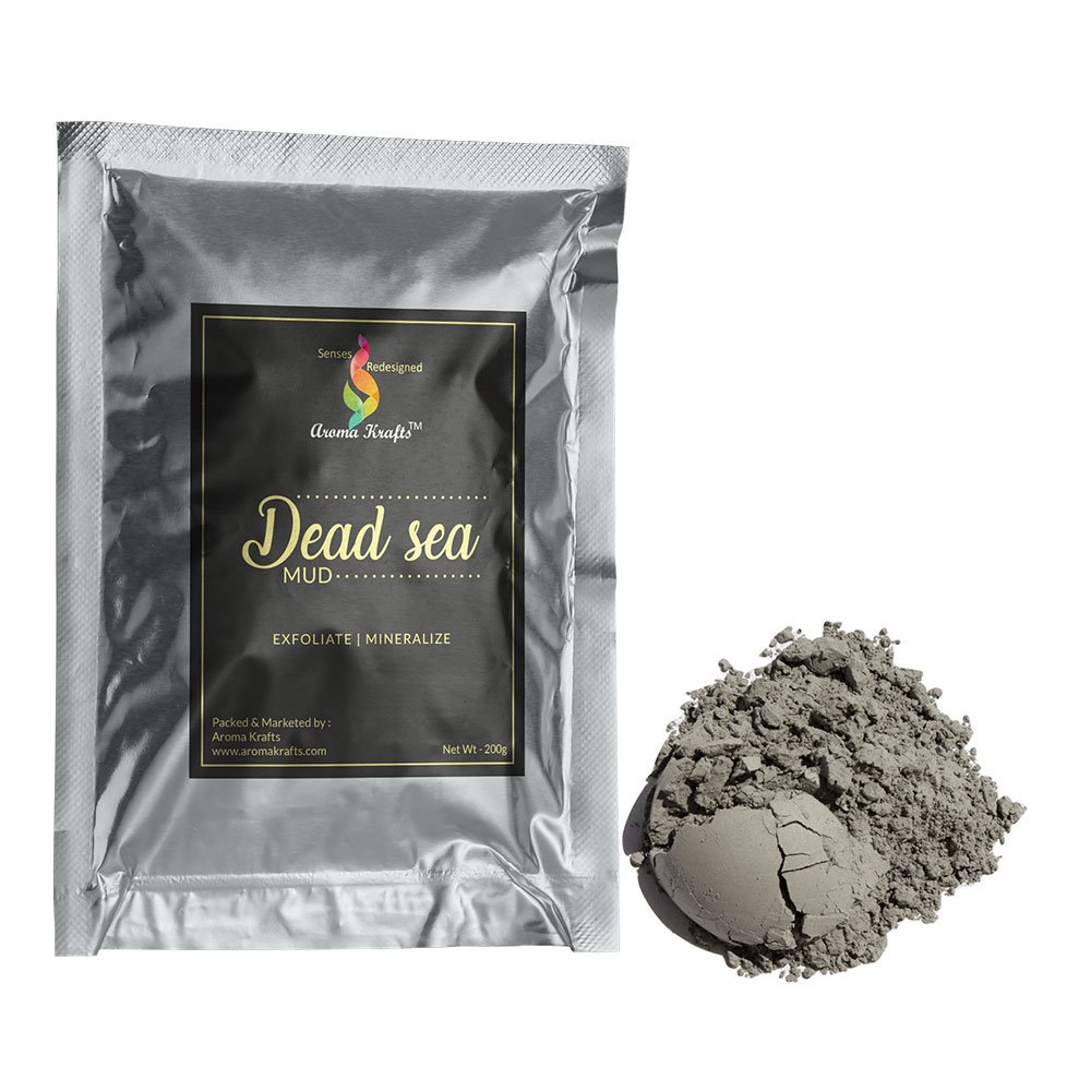 Aromakrafts® 400g Premium Grade Pure Dead Sea Mud Pack of 2 ( 200g each )