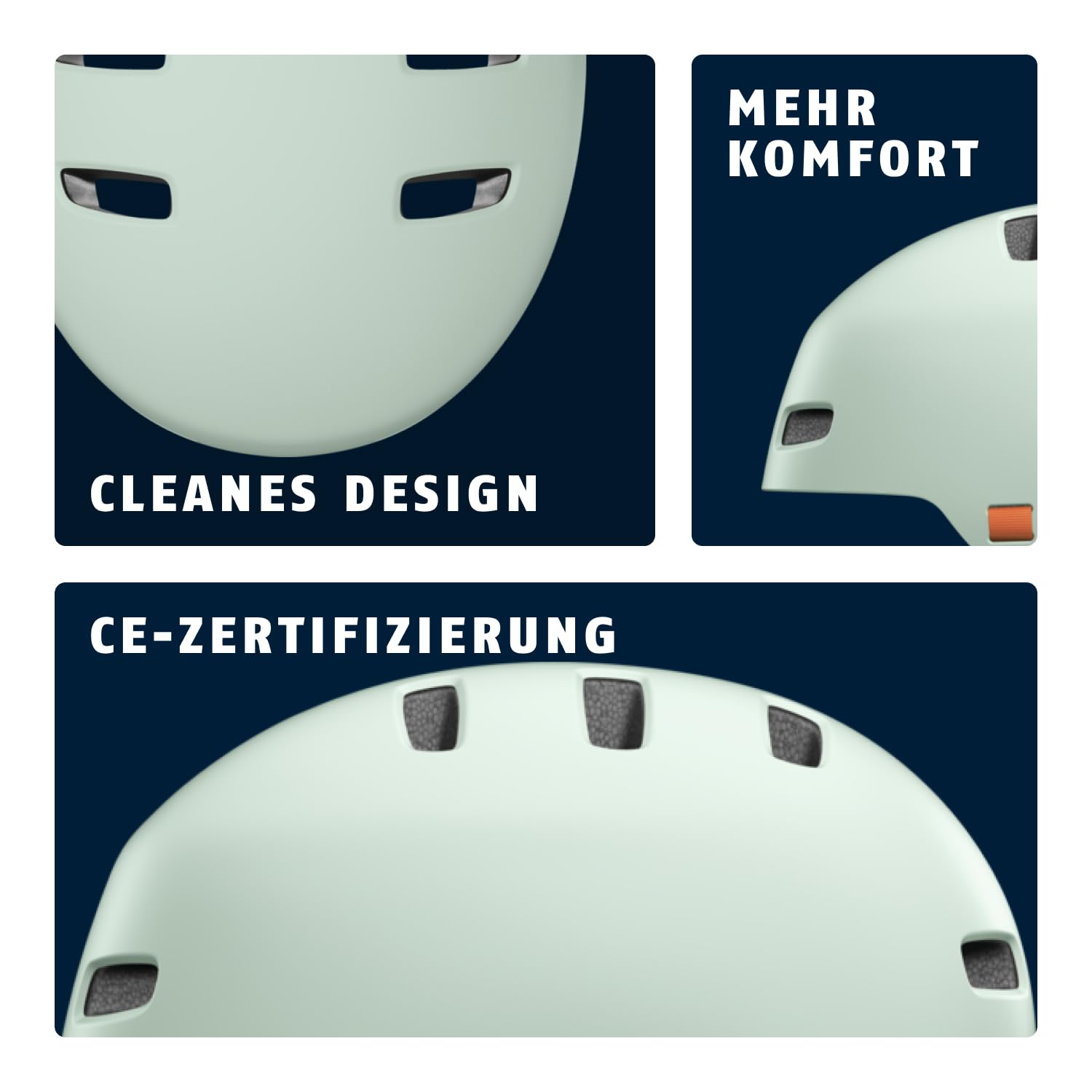 ABUS Fahrradhelm XOXO - Cityhelm im Skater-Look - Helm für Skateboard, Fahrrad, Scooter - mit optimiertem Kinnpolster - für Jugendliche und Erwachsene