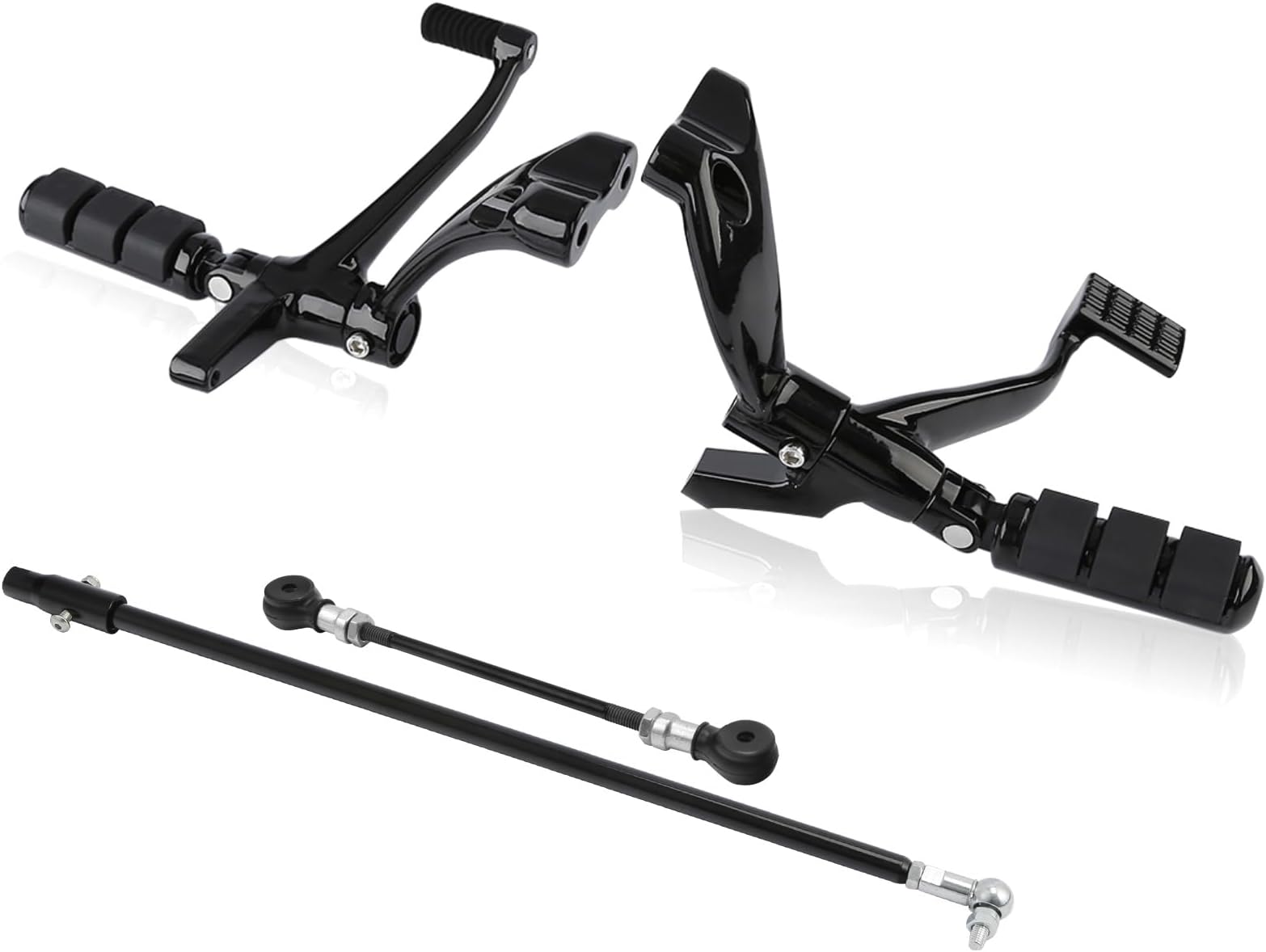 Forward Control Foot Pegs Levers, SLMOTO Forward Controls Pegs Levers Linkages Fits For Harley Sportster XL 1200 883 2014-2022
