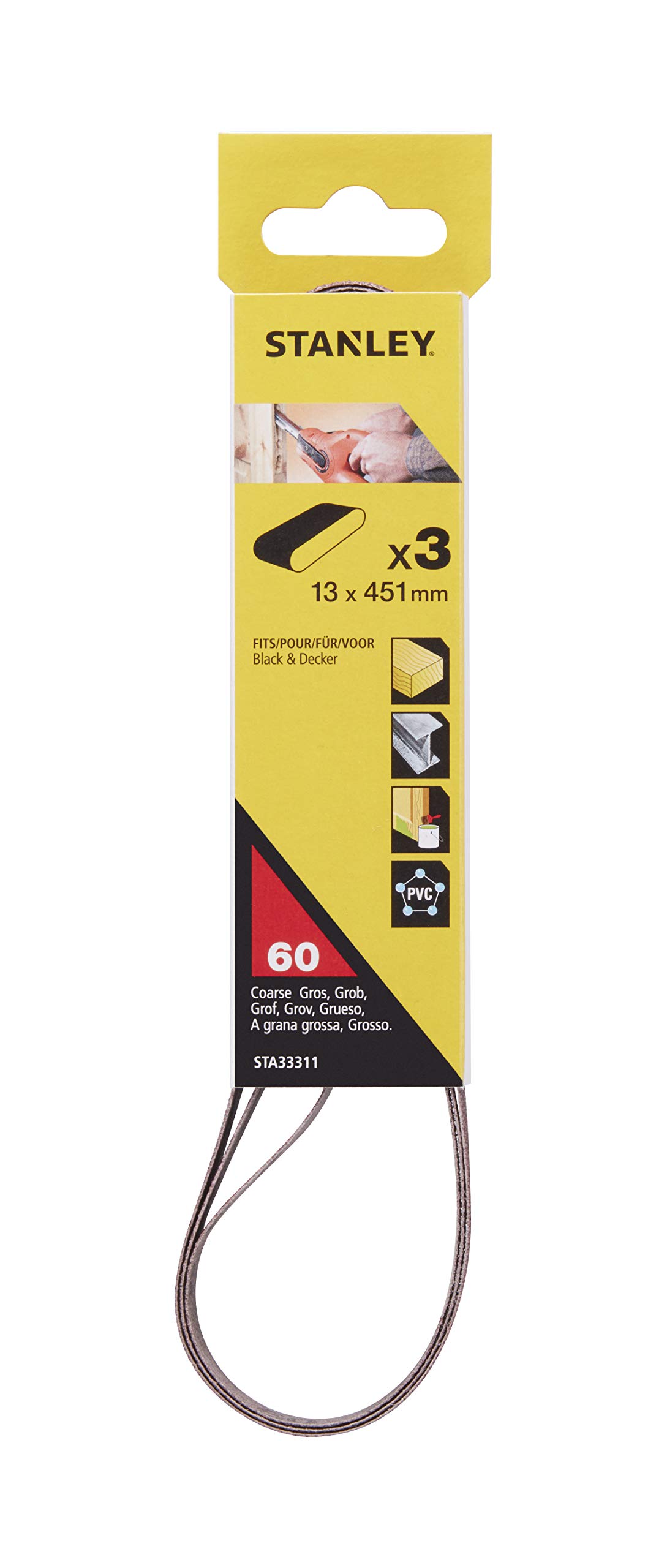 3 Cintas para Lima eléctrica 13 x 451mm. Grano 60.