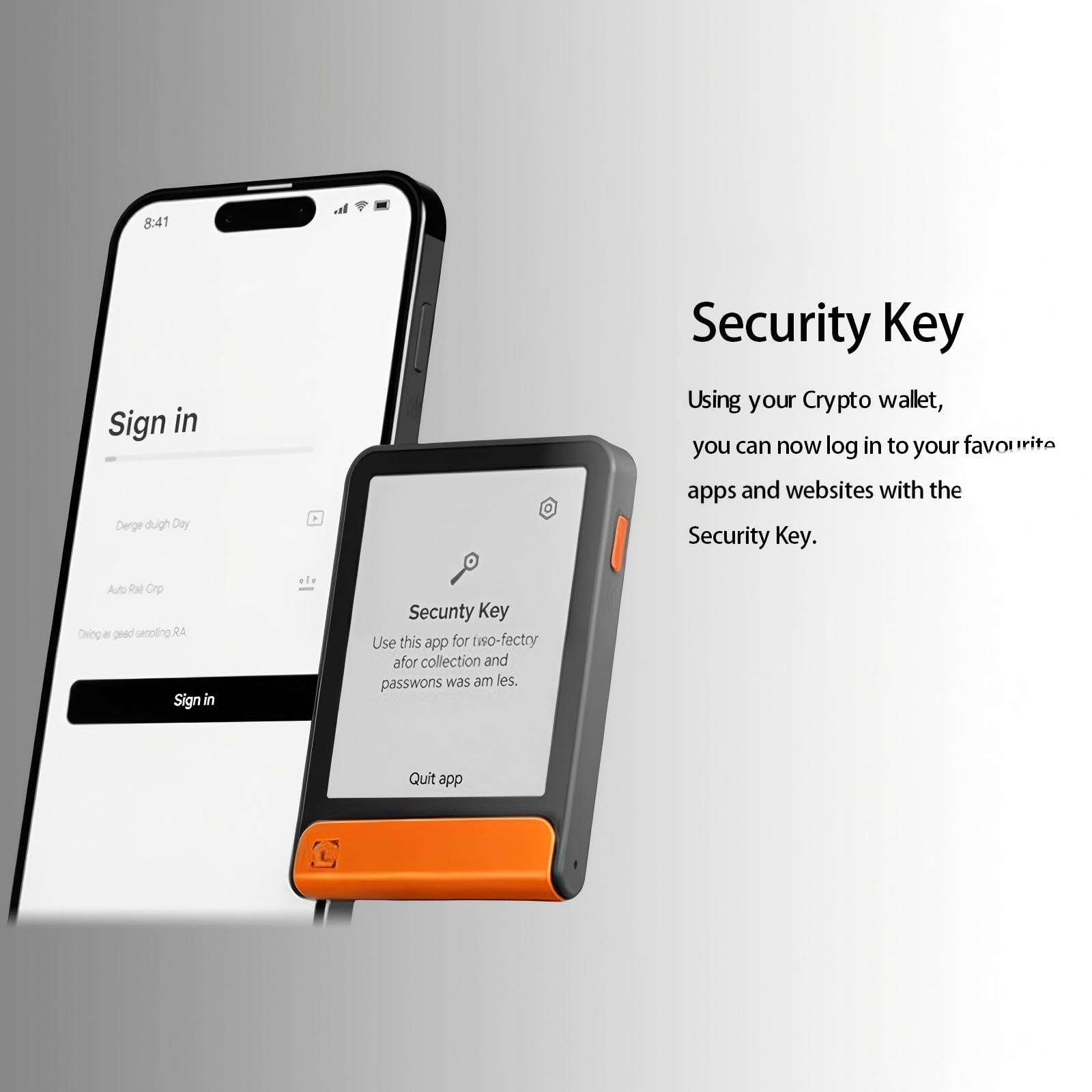 Flex Crypto Wallet Secure Chip Bluetooth Recovery Service Bitcoin Ethereum 15000 Assets Orange