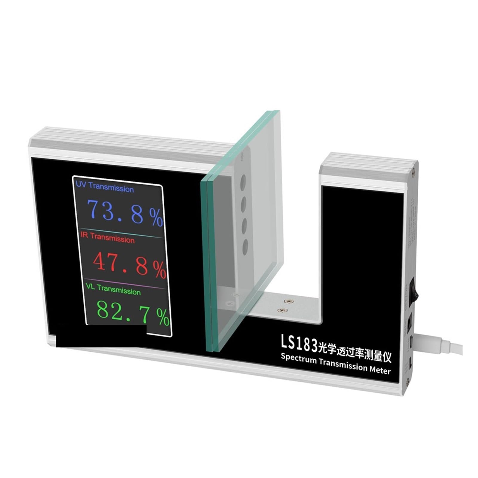 Tint Meter, 940 IR 365 UV 380-760nm VL LS183 Spectrum Transmission Meter for Test Film s Window Tint