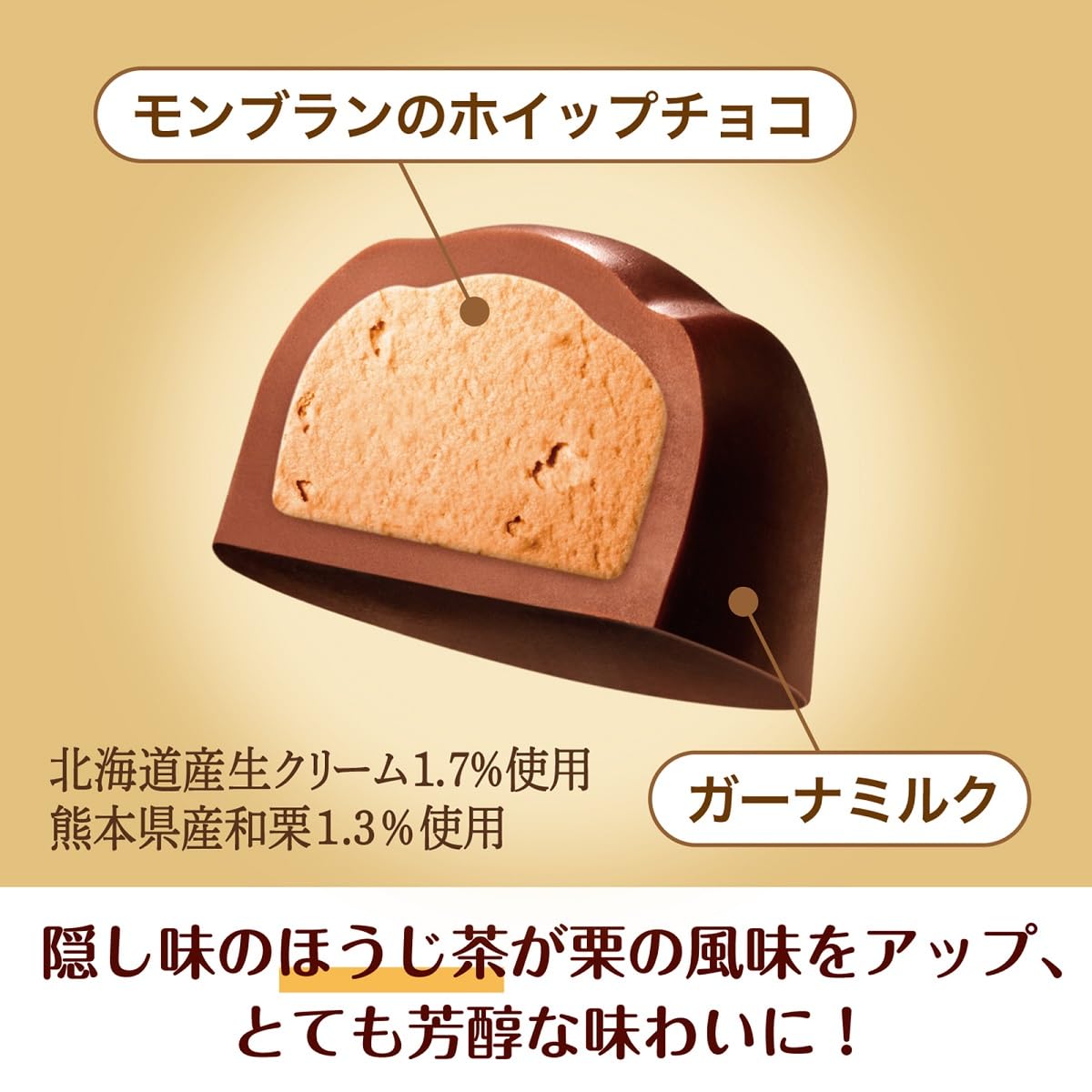 Amazon.co.jp: ロッテ プレミアムガーナ モンブランショコラ(芳る和栗