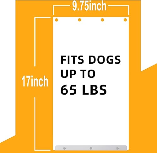 Miniatura 2 de Paquete de 2 solapas de repuesto para puerta de perro de 9 34 x 17 pulgadas, para perros de hasta 65 libras, solapa de repuesto para puerta de