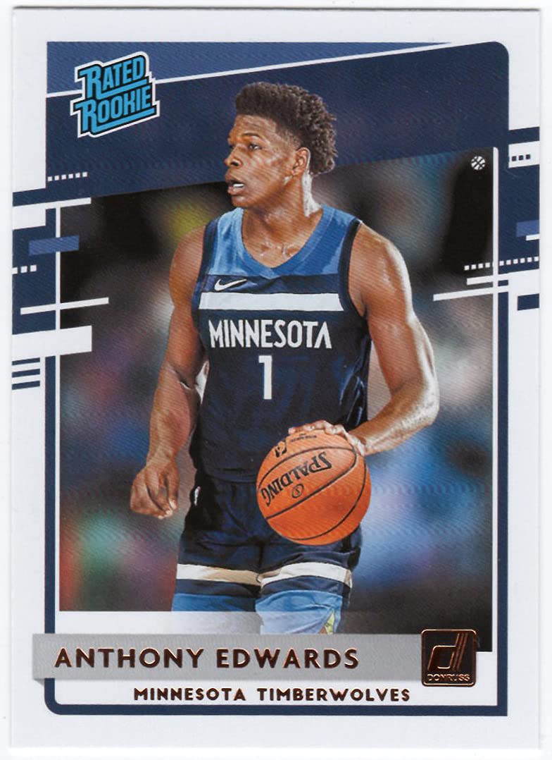 Anthony Edwards 2020-21 Panini Donruss Rated Rookie Minnesota Timberwolves  RC : Collectibles & Fine Art - Amazon.com