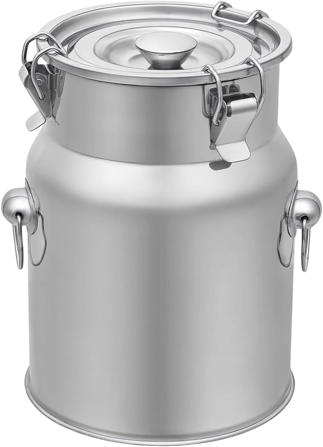Cubo de acero inoxidable 304 reforzado de 5 litros con tapa hermética y grifo