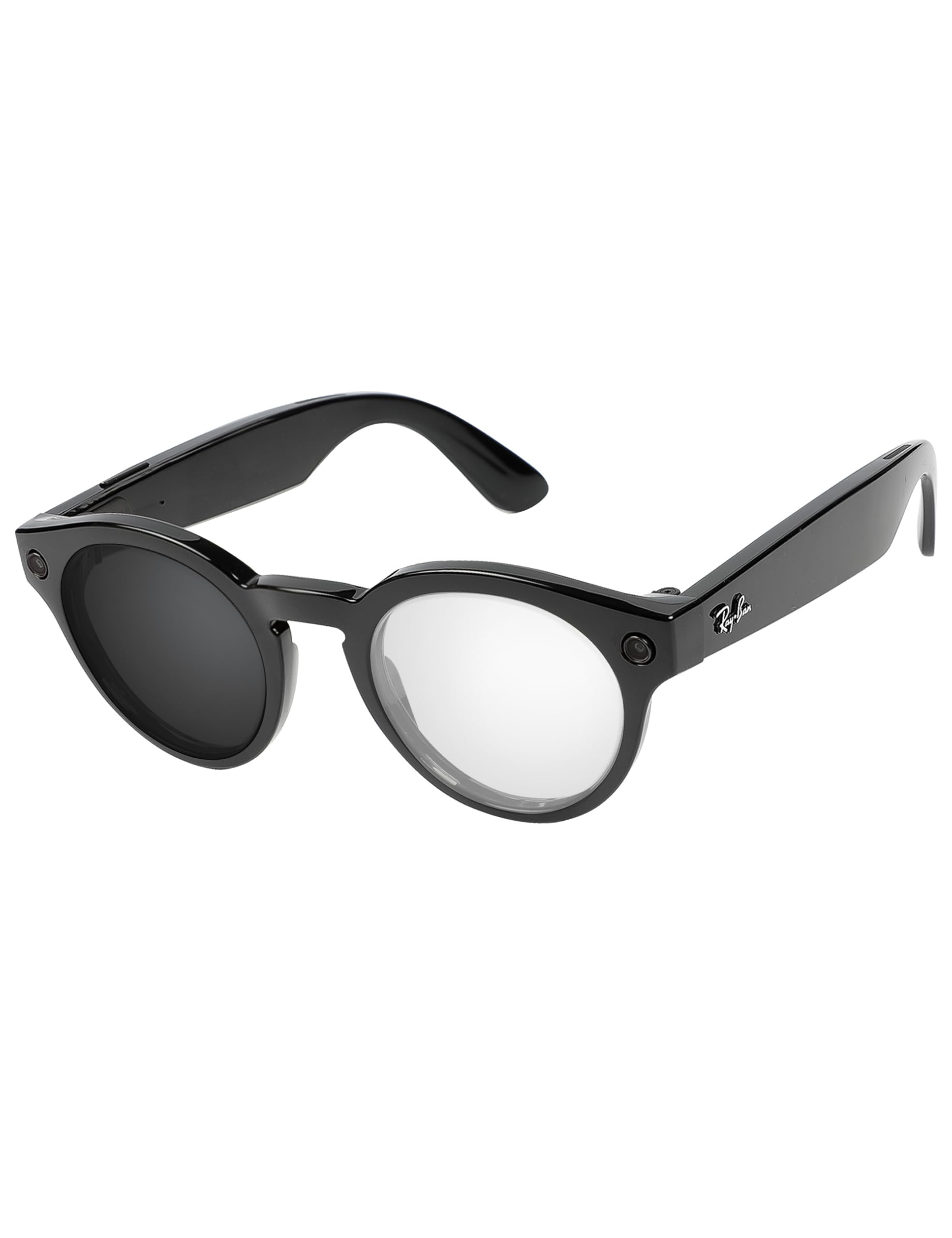 Lenti di ricambio compatibili con occhiali da sole Ray-Ban Stories Round RW4003 48 mm Eclipse grigio fotocromatiche non polarizzate