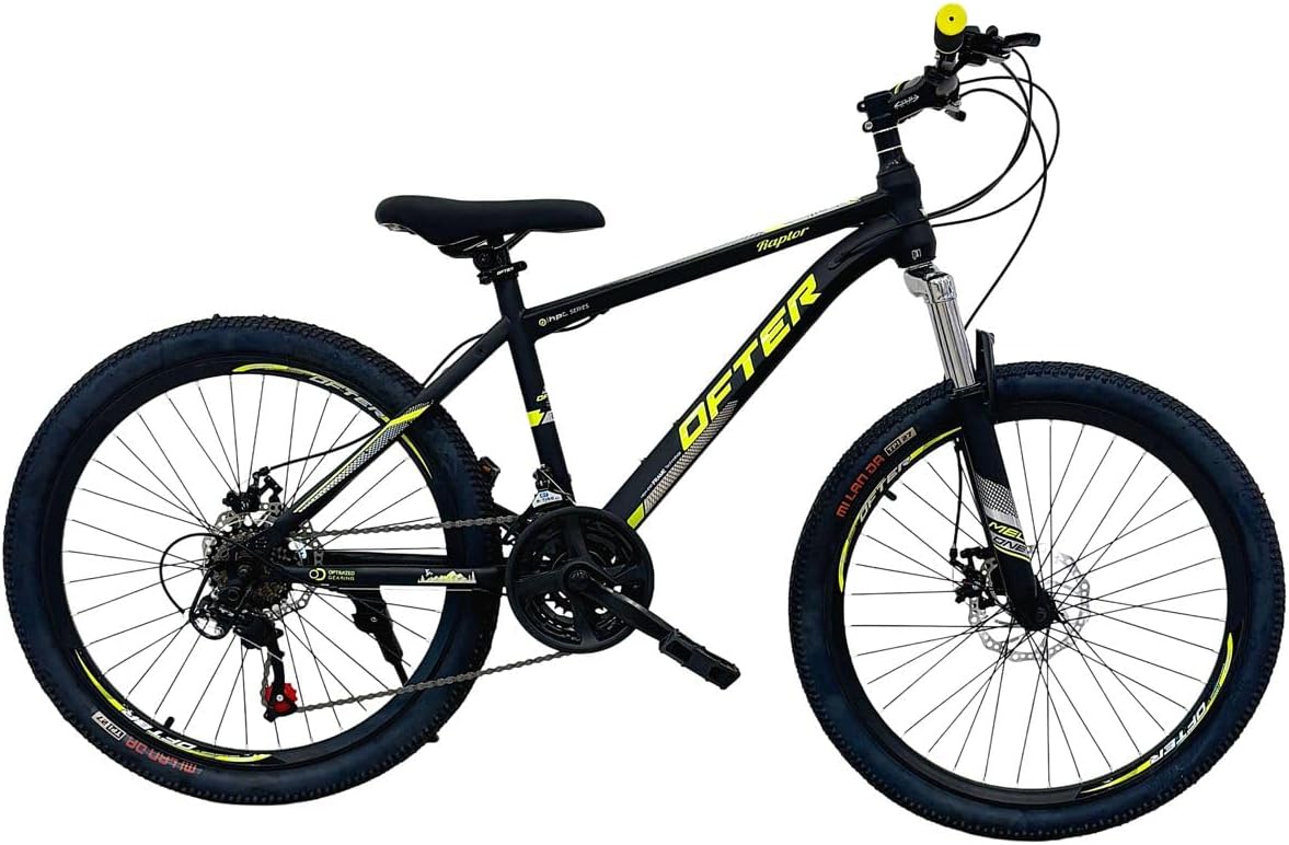 VLRA BIKE Mountain Bike 26 inch| 21 Speed |Sturdy Carbon Steel Frame Bike| Fronk Fork Suspension System | For Men and Women| (Green, 24)