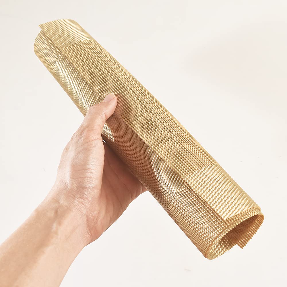 6 Stück Rutschfeste PVC-Platzsets Von HomEdge – Hitzebeständig, Waschbar, Hellbraun