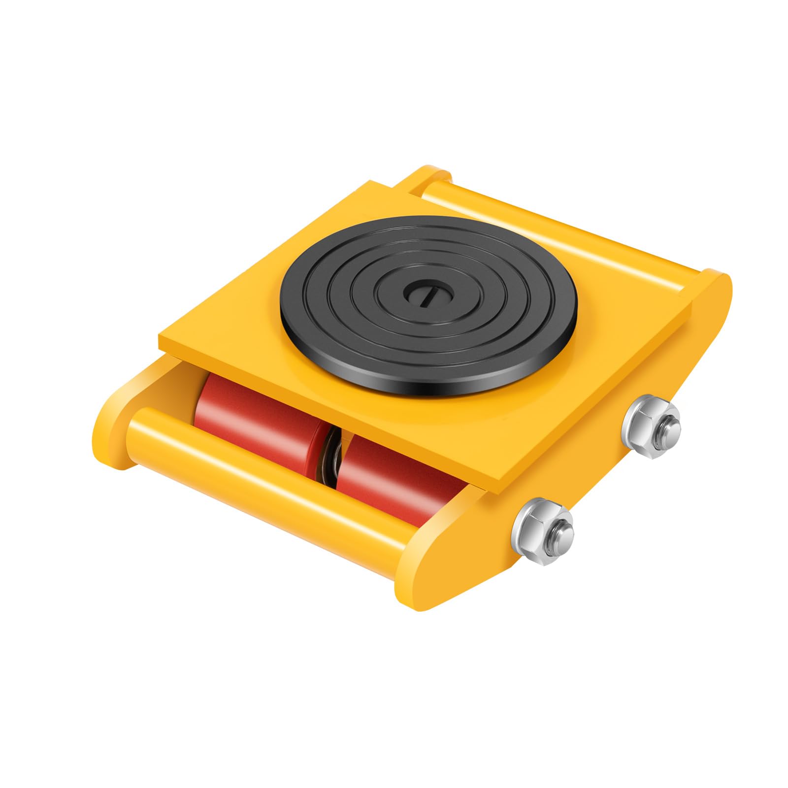 Transportfahrwerk 6 Tonnen Schwerlastwagen - Gelber Maschinenroller Für Werkstatt & Lager