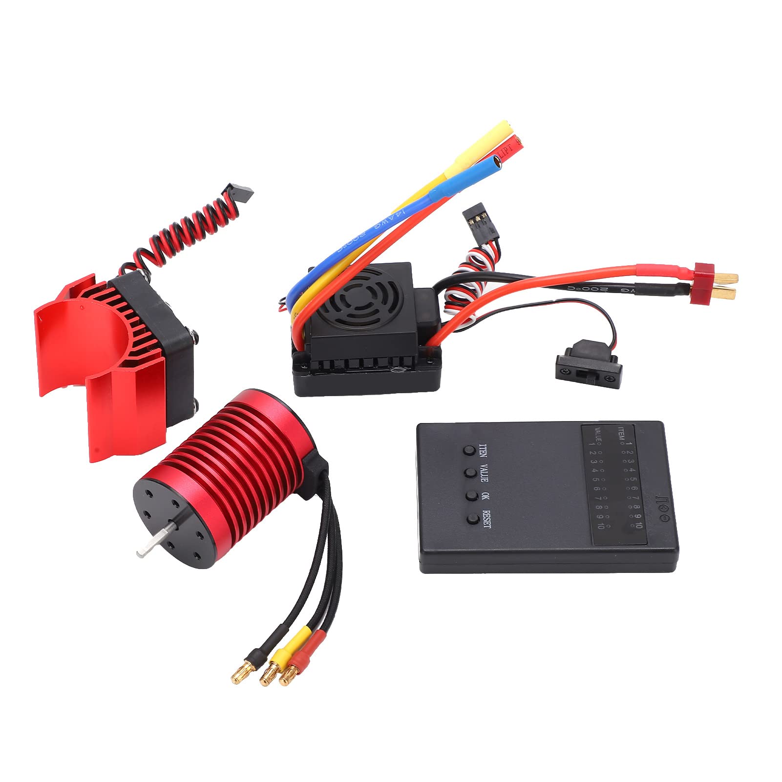 Yctze Zestaw Silników Bezszczotkowych F540 3300KV z 60A ESC i kartą programową do Samochodu RC /10 - Wysoka wydajność