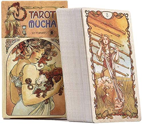 JIAFENG Lots of Tarot, Tarot 78 Sheets and Divination Game Oracle Power Game Struts Guide Board Game Gives Platform for Paper Pieces Game, English