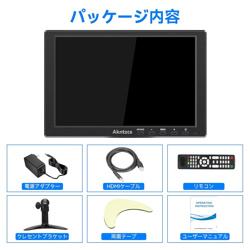 Amazon.co.jp: 小型モニター-10.1インチFHD 1920×1200P小型HDMI
