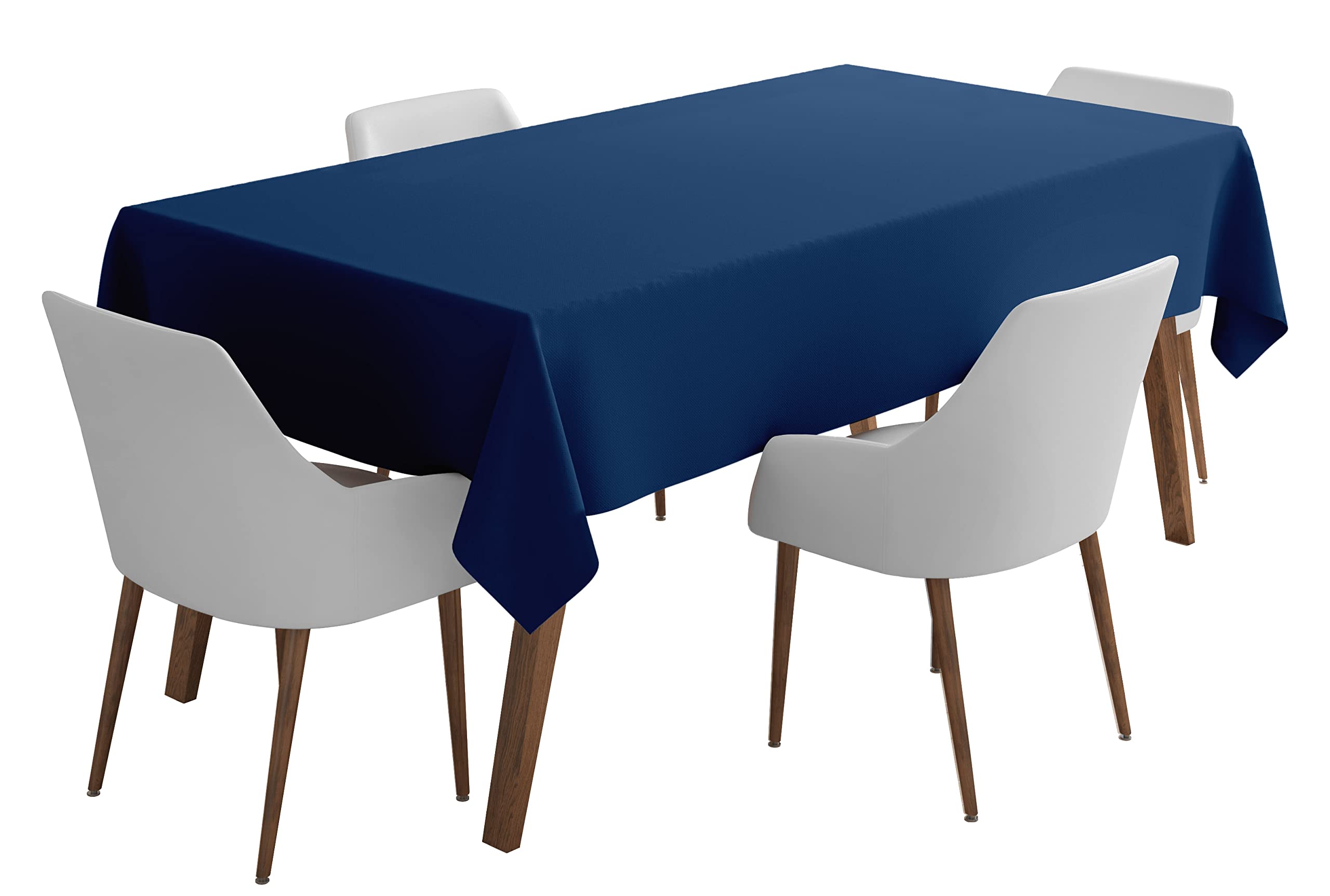 Vargottam Indoor/Outdoor Tablecloth 58 x 82 Inch Rectangular Tablecloth Waterproof Patio Table Cloths, Spring/Summer Table Covers for Backyard Circular Table/BBQs/Picnic - Navy Blue — image 1