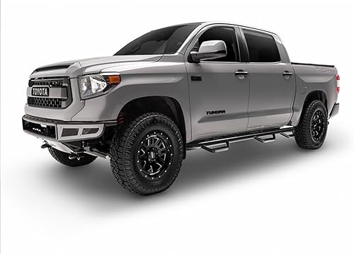 Miniatura 4 de N-Fab Nerf - Escalones para SilveradoSierra  Longitud de la cabina, acero resistente, parte trasera brillante, C9973QC  Compatible con Chevrolet