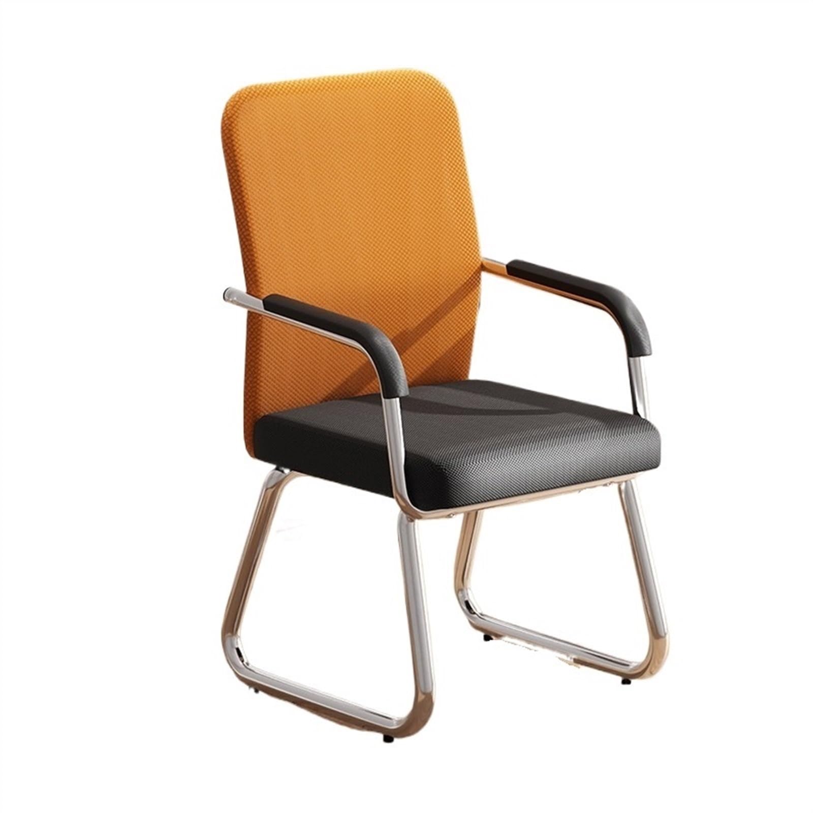 Ergonomiczne krzesło biurowe, Oddychające siatkowe krzesło biurowe z podłokietnikami i chromowaną metalową ramą. Ergonomiczne krzesło biurowe. Wygodne krzesło biurowe Krzesło biurowe(Orange)