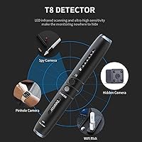 Vista 2 de Oeqrqdat Detector anti espía detector de insectos detector de dispositivos ocultos, detectores de cámara oculta, buscador de RF, detector