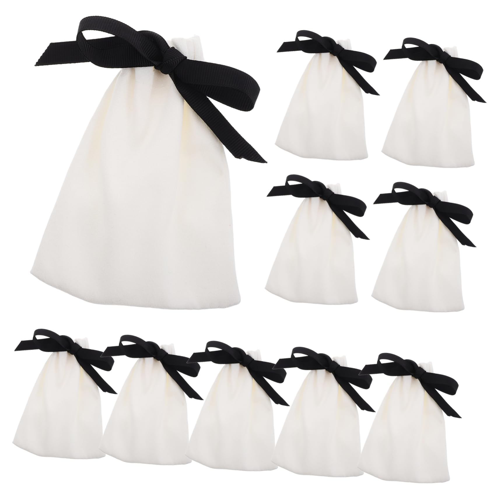 Homoyoyo Soft Drawstring Jewelry Pouches Small Storage Bag for Necklaces Bracelets Rings Wedding Jewelry Organizers