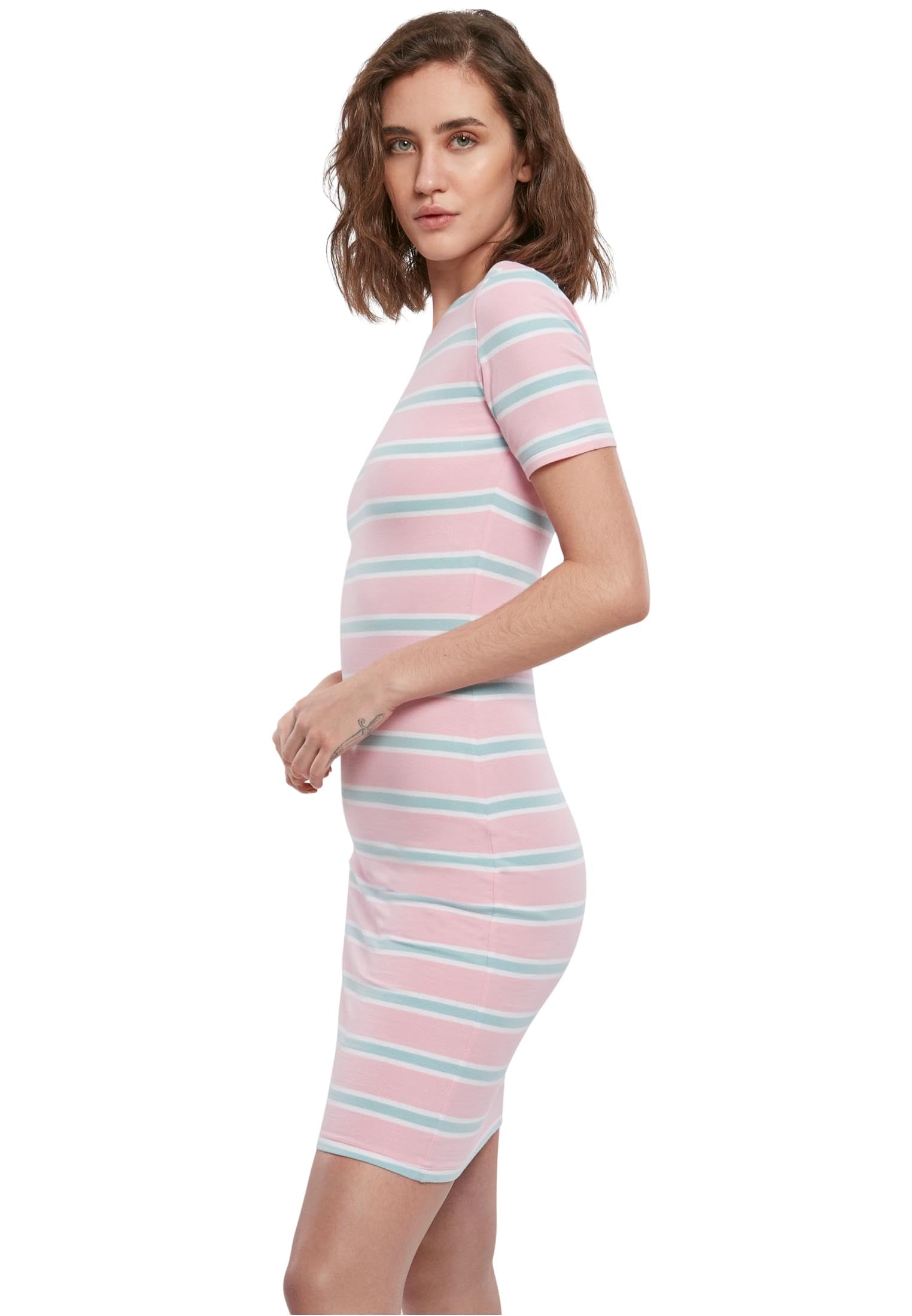Urban Classics Damen Ladies Stretch Stripe Dress